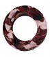 Damen Loop Schal, schmal, rot