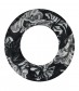 Damen Loop Schal, schmal, schwarz