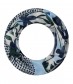 Damen Loop Schal, schmal, blau