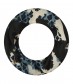 Damen Loop Schal, schmal, blau