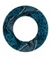Damen Loop Schal, schmal, blau