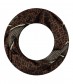 Damen Loop Schal, schmal, braun
