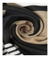 Damen Loop Schal, schwarz