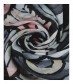 Damen Loop Schal, schwarz