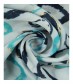 Damen Loop Schal, schmal, blau