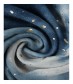 Damen Loop Schal, metallic, blau