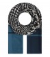 Schal, blau