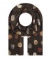 Schal, braun