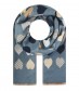 Schal, blau