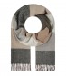 Schal, grau
