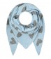 Schal, hellblau