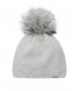 Mütze mit Teddy Innenfutter, grau